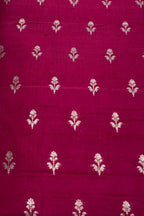 Exquisite Pink Banarasi Pure Raw Silk Fabric ( 2.5 Mtrs ) - Luxurion World