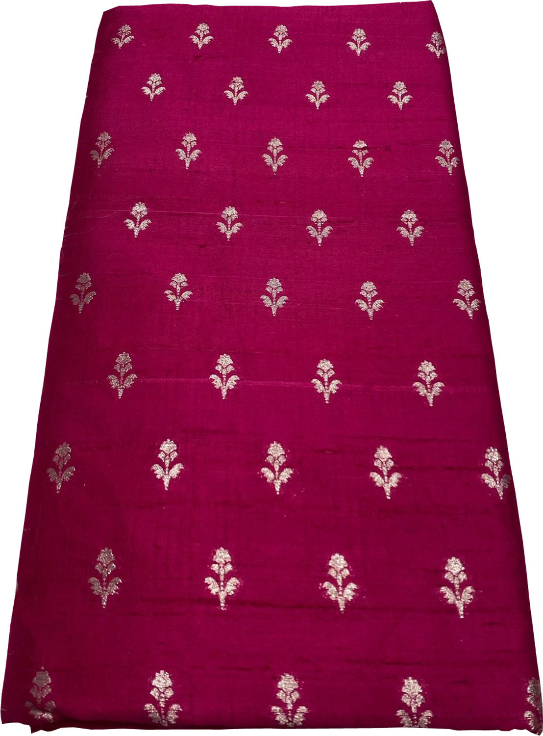 Exquisite Pink Banarasi Pure Raw Silk Fabric ( 2.5 Mtrs ) - Luxurion World
