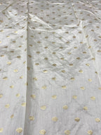 Dyeable Banarasi Pure Chinya Silk Handloom Fabric (2.5 mtr) - Luxurion World