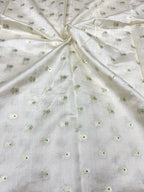 Dyeable Banarasi Pure Chinya Silk Handloom Fabric (2.5 mtr) - Luxurion World