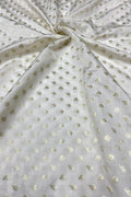 Dyeable Banarasi Pure Chinya Silk Handloom Fabric (2.5 mtr) - Luxurion World