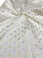 Dyeable Banarasi Pure Chinya Silk Handloom Fabric (2.5 mtr) - Luxurion World
