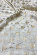 Dyeable Banarasi Pure Chinya Silk Handloom Fabric (2.5 mtr) - Luxurion World