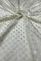 Dyeable Banarasi Pure Chinya Silk Handloom Fabric (2.5 mtr) - Luxurion World