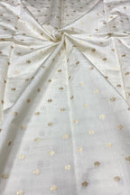 Dyeable Banarasi Pure Chinya Silk Handloom Fabric (2.5 mtr) - Luxurion World