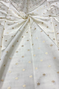 Dyeable Banarasi Pure Chinya Silk Handloom Fabric (2.5 mtr) - Luxurion World