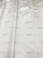Dyeable Banarasi Pure Chinya Silk Handloom Fabric (2.5 mtr) - Luxurion World