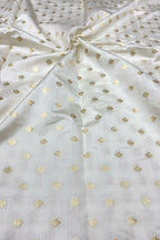 Dyeable Banarasi Pure Chinya Silk Handloom Fabric (2.5 mtr) - Luxurion World