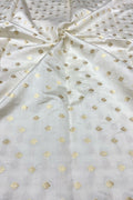 Dyeable Banarasi Pure Chinya Silk Handloom Fabric (2.5 mtr) - Luxurion World