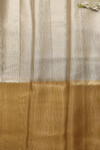 Exquisite Golden Banarasi Tissue Silk Fabric - 1 Mtr - Luxurion World