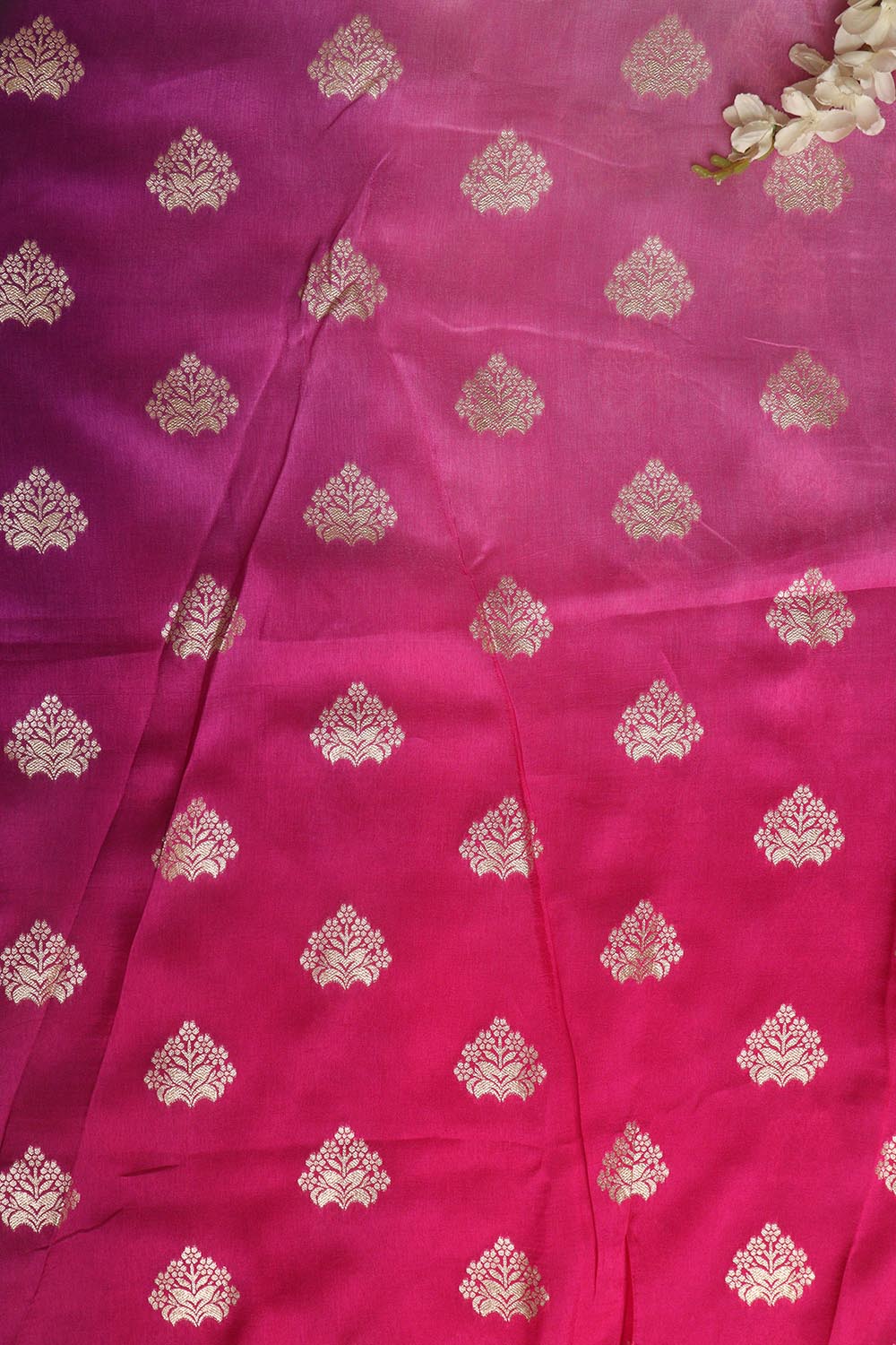 Stunning Multicolor Banarasi Dola Silk Shaded Fabric ( 2.5 Mtr ) - Luxurion World