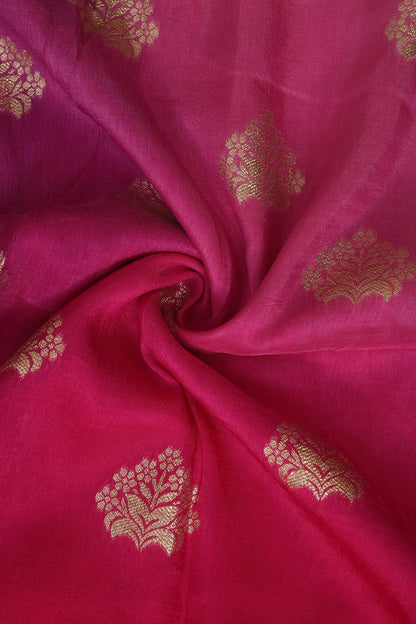 Stunning Multicolor Banarasi Dola Silk Shaded Fabric ( 2.5 Mtr ) - Luxurion World