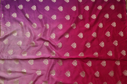 Stunning Multicolor Banarasi Dola Silk Shaded Fabric ( 2.5 Mtr ) - Luxurion World