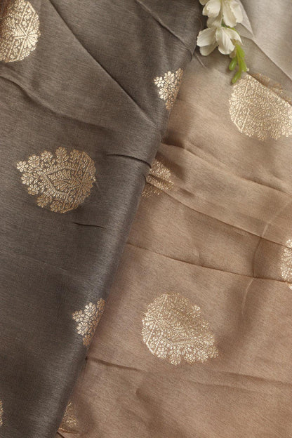 Stunning Multicolor Banarasi Dola Silk Shaded Fabric ( 2.5 Mtr ) - Luxurion World