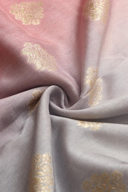 Stunning Multicolor Banarasi Dola Silk Shaded Fabric ( 2.5 Mtr ) - Luxurion World