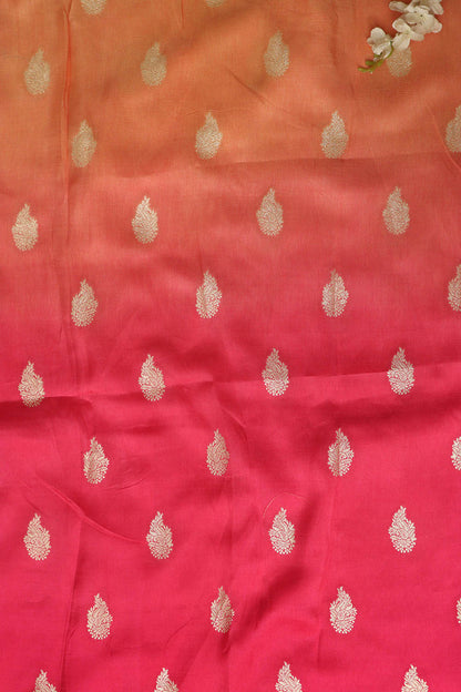 Stunning Multicolor Banarasi Dola Silk Shaded Fabric ( 2.5 Mtr ) - Luxurion World
