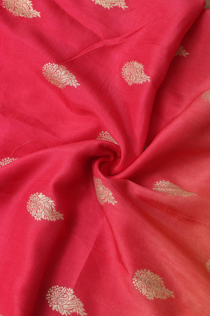 Stunning Multicolor Banarasi Dola Silk Shaded Fabric ( 2.5 Mtr ) - Luxurion World