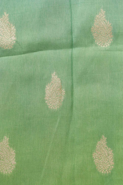 Stunning Multicolor Banarasi Dola Silk Shaded Fabric ( 1 Mtr ) - Luxurion World