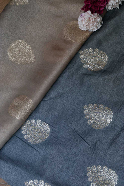 Stunning Multicolor Banarasi Dola Silk Shaded Fabric ( 2.5 Mtr ) - Luxurion World