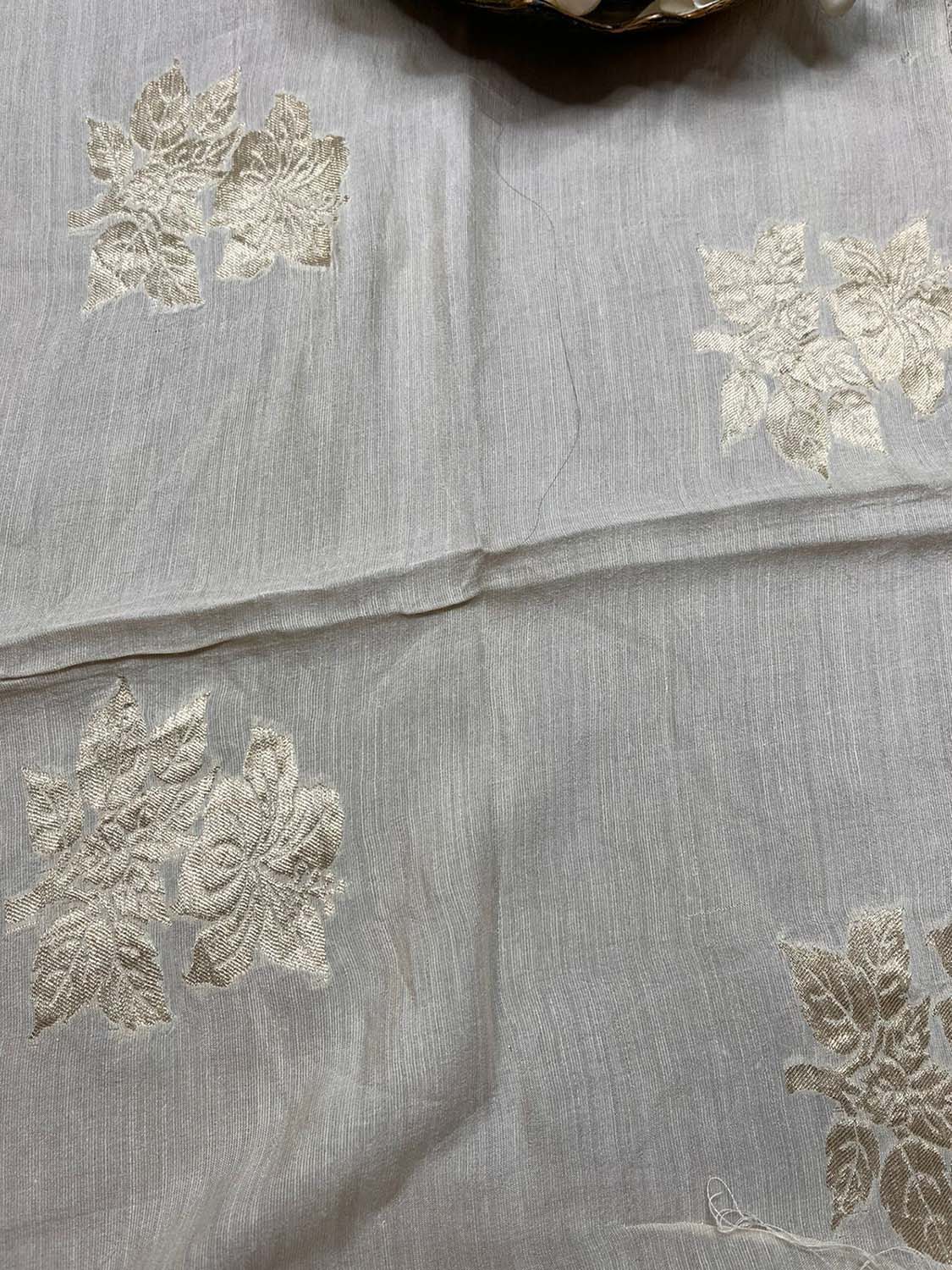 Luxurious Dyeable Banarasi Silk Fabric - Luxurion World
