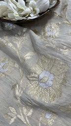 Luxurious Dyeable Banarasi Moonga Silk Fabric - Luxurion World