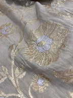 Luxurious Dyeable Banarasi Moonga Silk Fabric - Luxurion World