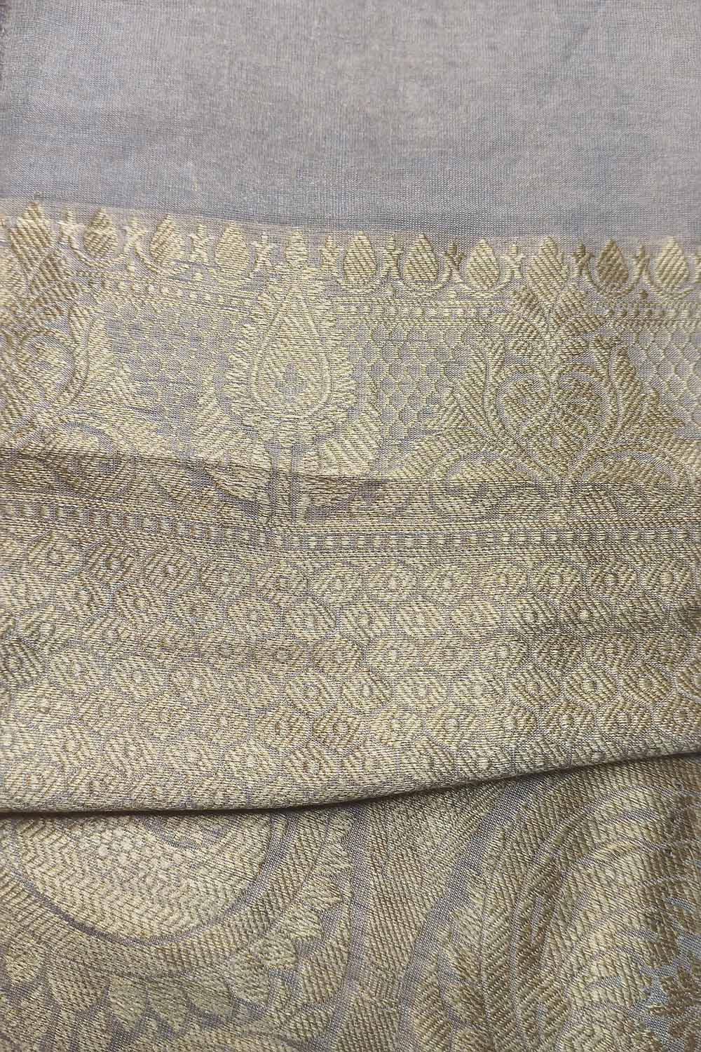 Dyeable Banarasi Handloom Pure Chiffon Tissue Fabric ( 2.5 Mtr ) - Luxurion World