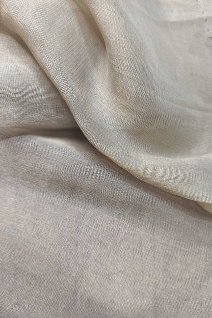 Dyeable Banarasi Handloom Pure Chiffon Tissue Fabric ( 2.5 Mtr ) - Luxurion World