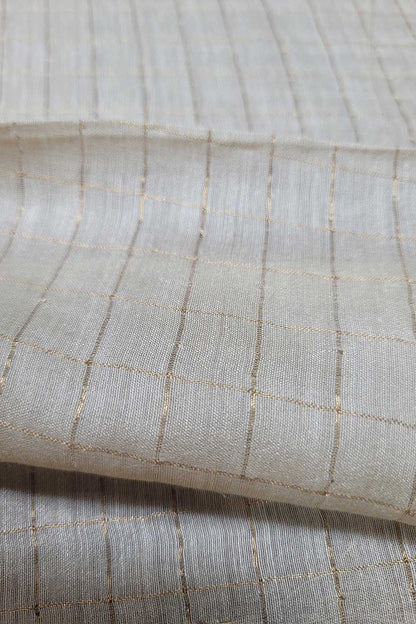 Dyeable Banarasi Handloom Pure Moonga Silk Fabric ( 2.5 Mtr ) - Luxurion World