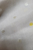 Dyeable Banarasi Handloom Pure Moonga Silk Booti Design Fabric ( 2.5 Mtr ) - Luxurion World