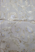 Dyeable Banarasi Handloom Pure Moonga Silk Sona Roopa Fabric ( 2.5 Mtr ) - Luxurion World
