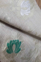 Dyeable Banarasi Handloom Pure Moonga Silk Meenakari Fabric ( 2.5 Mtr ) - Luxurion World