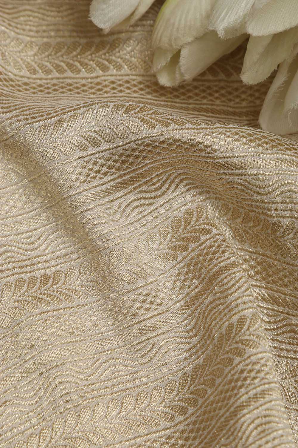 Dyeable Banarasi Georgette Fabric ( 2.5 Mtr ) - Luxurion World
