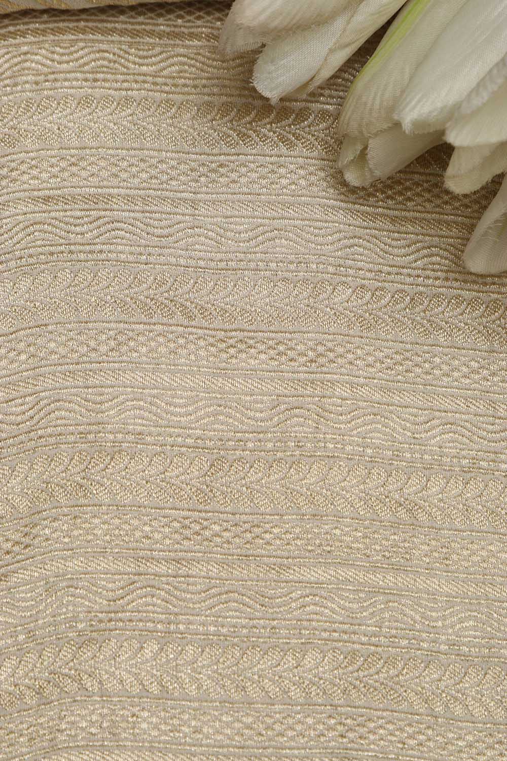 Dyeable Banarasi Georgette Fabric ( 2.5 Mtr ) - Luxurion World