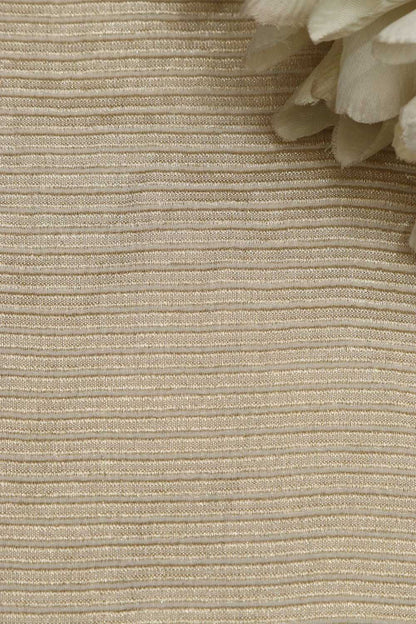 Dyeable Banarasi Georgette Stripe Design Fabric ( 2.5 Mtr ) - Luxurion World