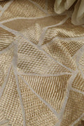 Dyeable Banarasi Georgette Geometric Design Fabric ( 2.5 Mtr ) - Luxurion World