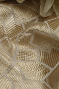 Dyeable Banarasi Georgette Geometric Design Fabric ( 2.5 Mtr ) - Luxurion World