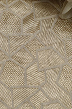 Dyeable Banarasi Georgette Geometric Design Fabric ( 2.5 Mtr ) - Luxurion World