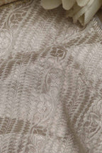 Dyeable Banarasi Georgette Fabric ( 2.5 Mtr ) - Luxurion World
