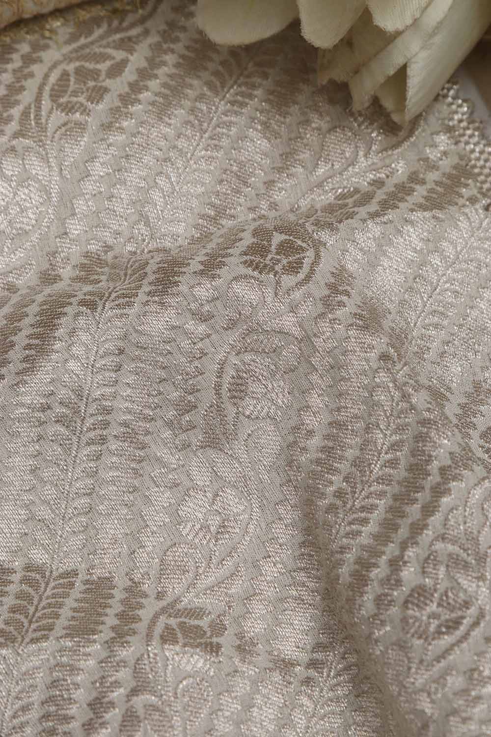 Dyeable Banarasi Georgette Fabric ( 2.5 Mtr ) - Luxurion World