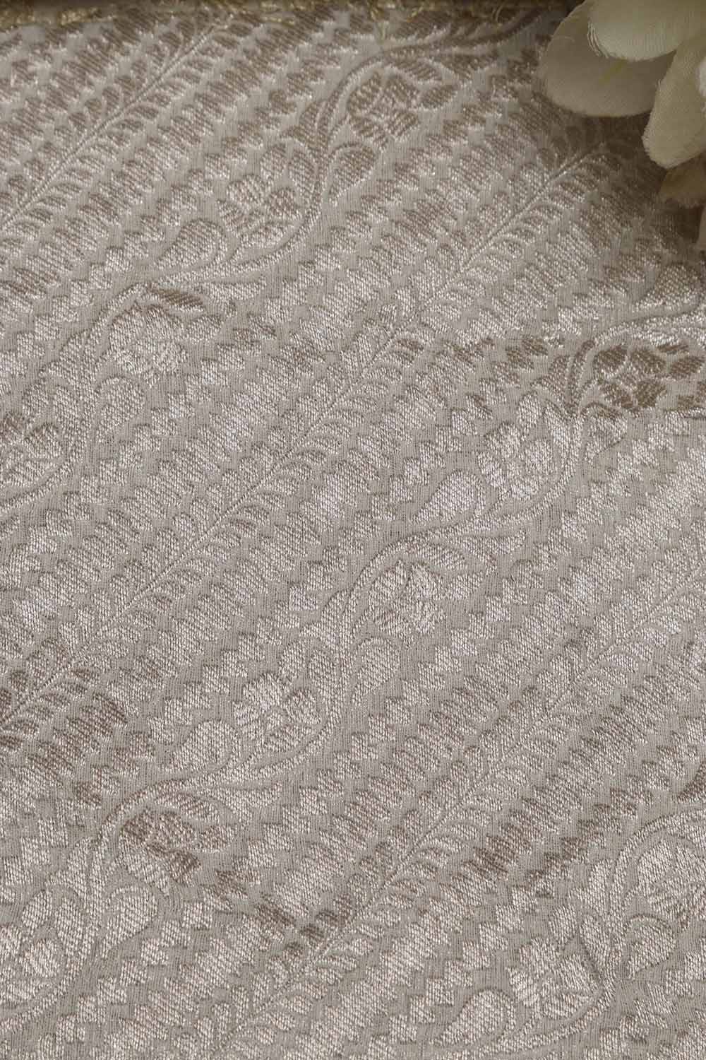 Dyeable Banarasi Georgette Fabric ( 2.5 Mtr ) - Luxurion World