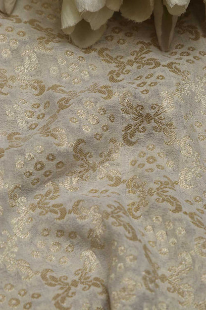 Dyeable Banarasi Bandhani Georgette Fabric ( 2.5 Mtr ) - Luxurion World