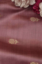 Elegant Pink Banarasi Handloom Chiniya Silk Fabric ( 1Mtr ) Sample - Luxurion World