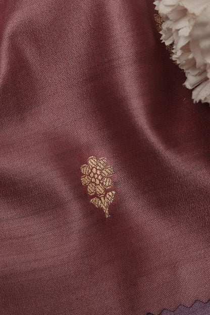 Elegant Pink Banarasi Handloom Chiniya Silk Fabric ( 2.5 Mtr ) - Luxurion World