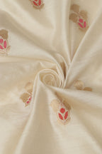 Dyeable Banarasi Handloom Chiniya Silk Fabric (1 Mtr ) - Luxurion World