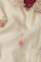 Dyeable Banarasi Handloom Chiniya Silk Fabric (1 Mtr ) - Luxurion World