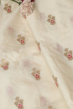 Dyeable Banarasi Handloom Chiniya Silk Fabric (1 Mtr ) - Luxurion World