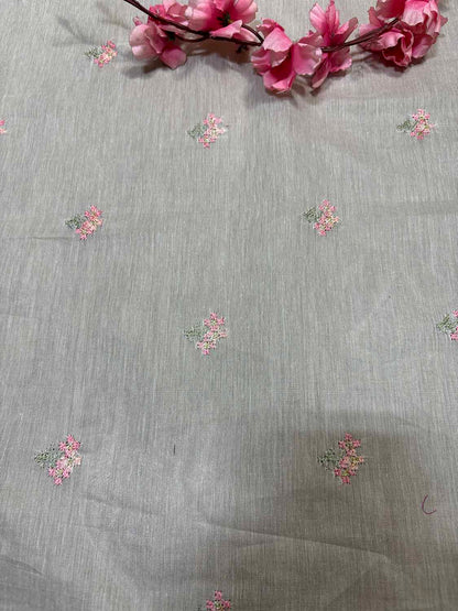 Dyeable Banarasi Handloom Mul Cotton Fabric ( 2.5 Mtr ) - Luxurion World