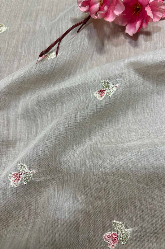 Dyeable Banarasi Handloom Mul Cotton Fabric ( 2.5 Mtr ) - Luxurion World