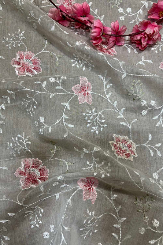 Dyeable Banarasi Handloom Mul Cotton Fabric ( 2.5 Mtr ) - Luxurion World